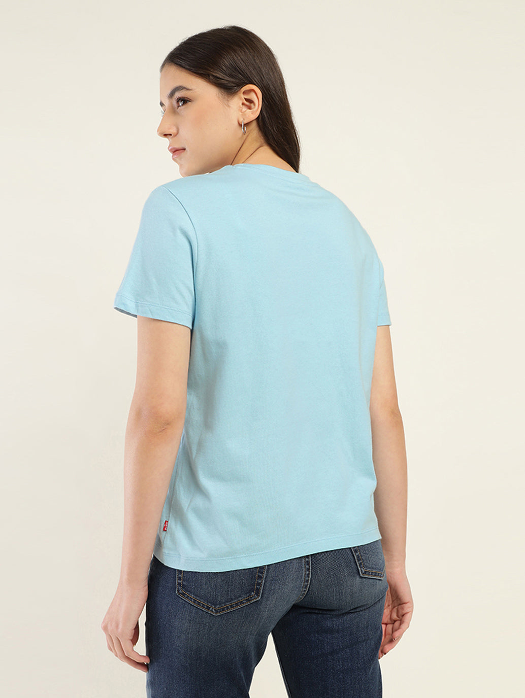 Women's Graphic Print Relaxed Fit T-shirt - Back View