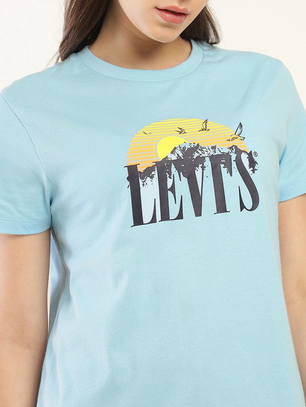 Women's Graphic Print Relaxed Fit T-shirt - Detail View