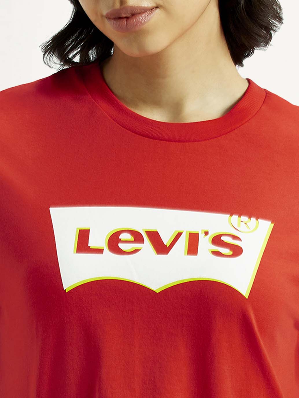 Women's Typography Relaxed Fit T-Shirt - Detail View