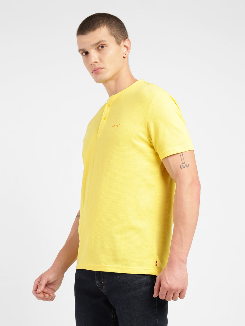 Men's Solid Henley T-shirt - 15bb1c4e-224f-45fd-b714-6bf2f22c8030 View