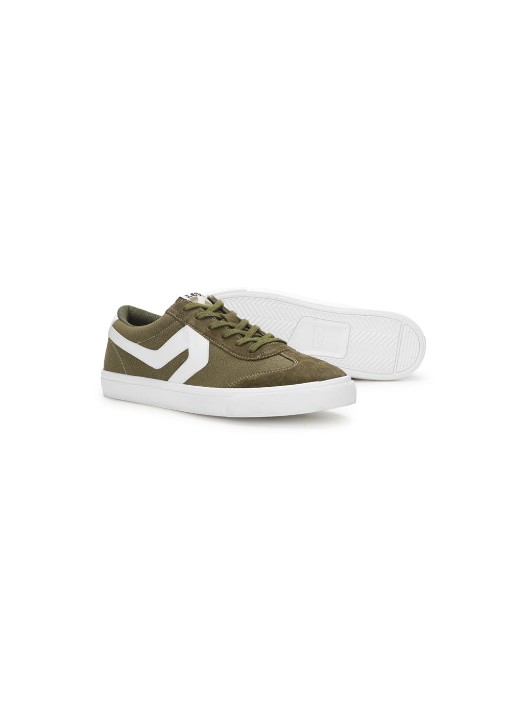 Men's Suede Olive Casual Shoes - 3f2ef06a-7cc3-4258-a9d9-e563dbabb543 View