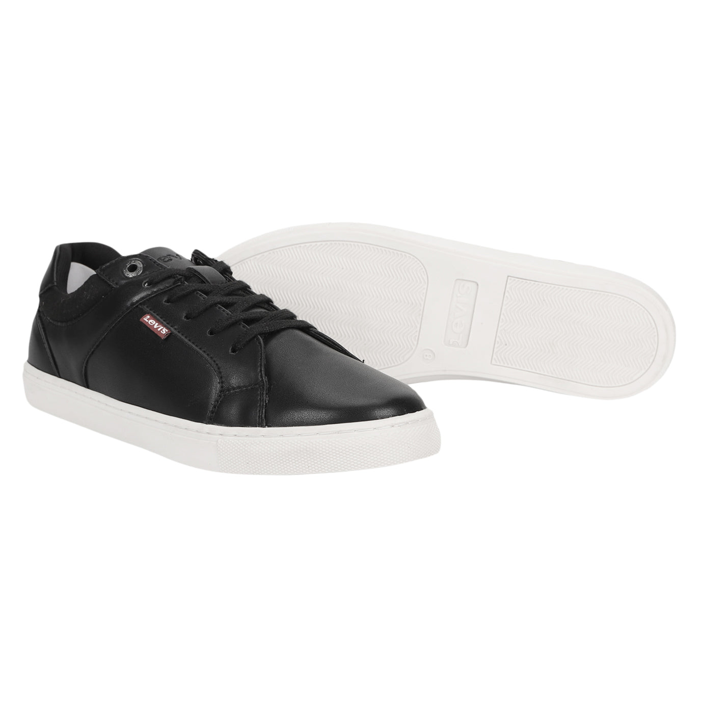 Men's Black Solid Shoes - 08fb13e6-28ee-43f7-9f48-d96018f830e8 View