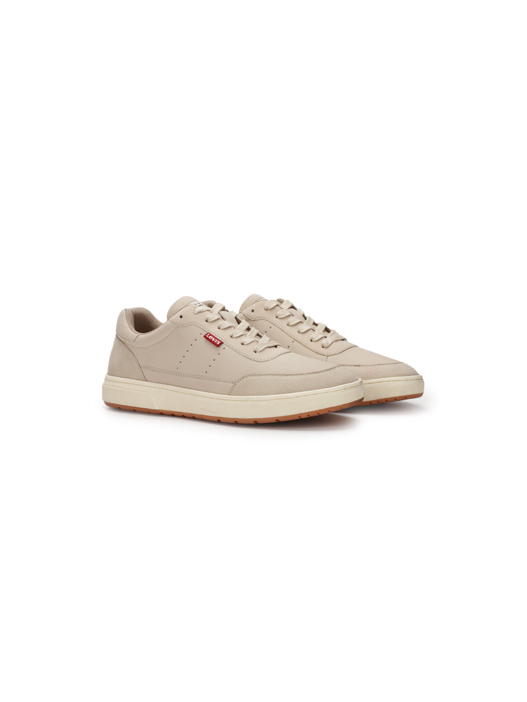 Men's Denver Beige Casual Shoes - Front View