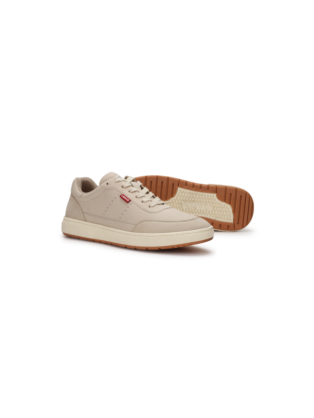 Men's Denver Beige Casual Shoes - Top View