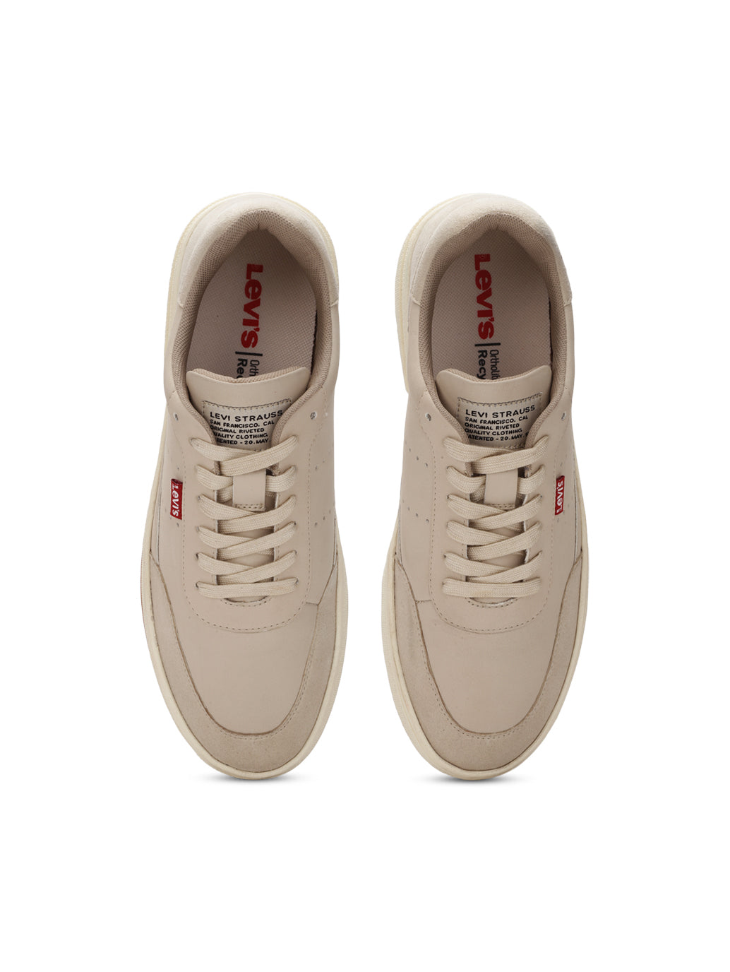 Men's Denver Beige Casual Shoes - FrontSet View