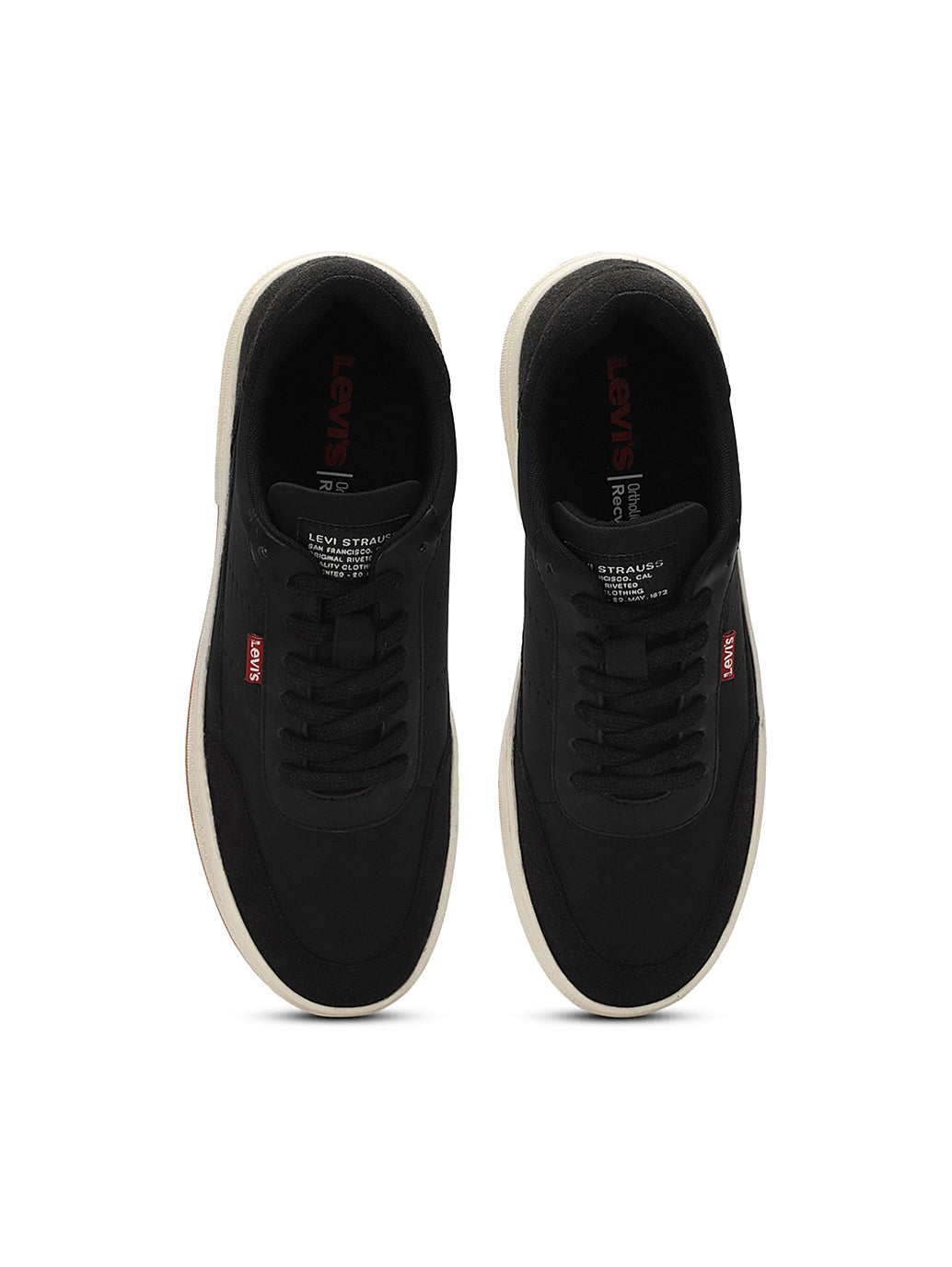 Men's Denver Black Casual Shoes - FrontSet View