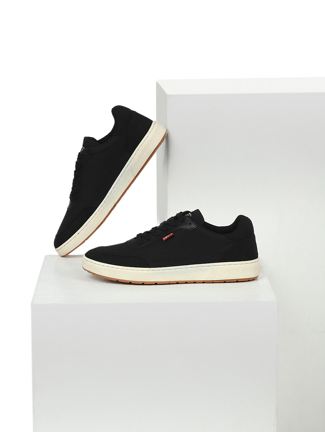 Men's Denver Black Casual Shoes - Style View