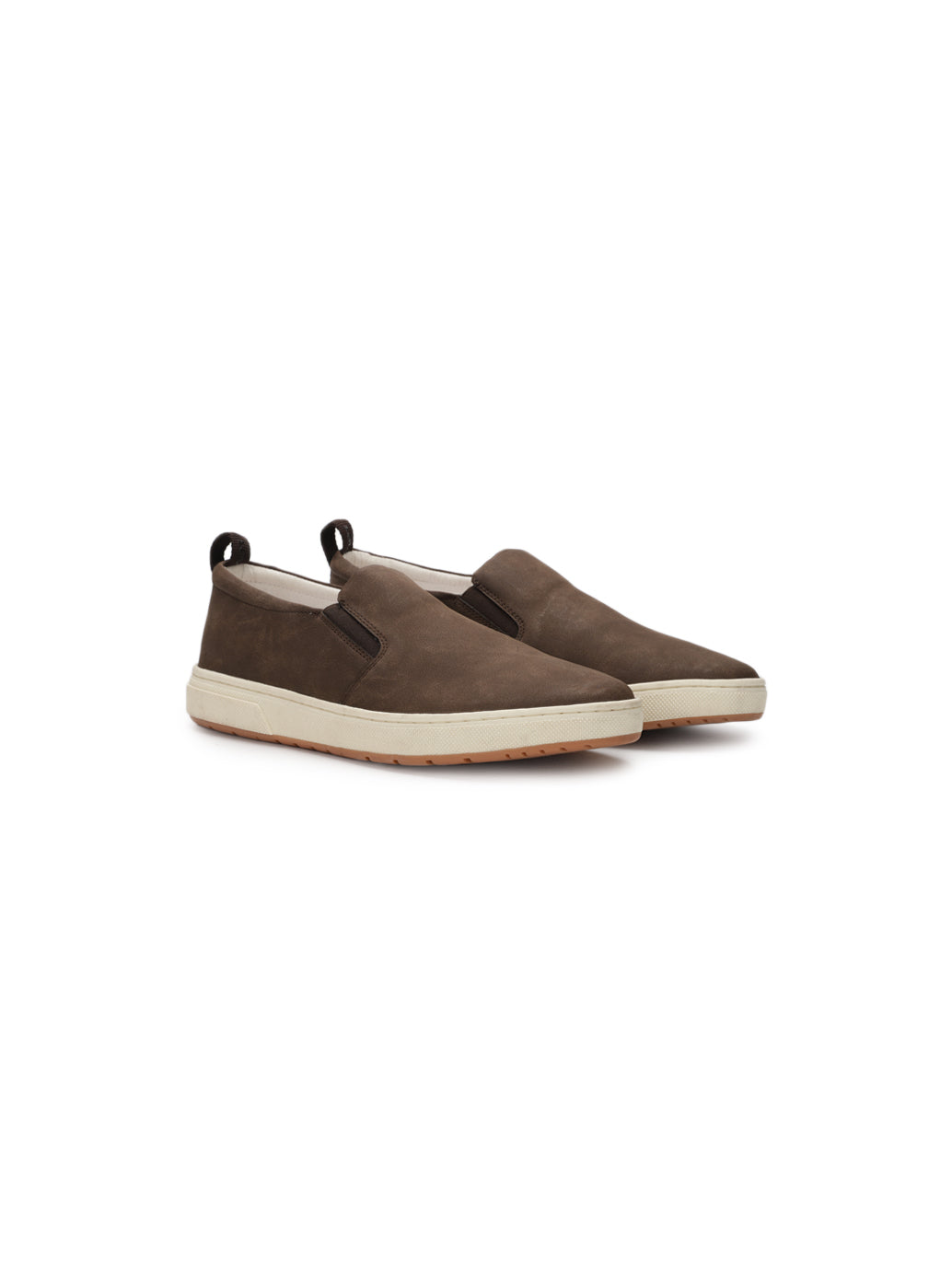 Men's Nomad Brown Casual Slip On - Front View
