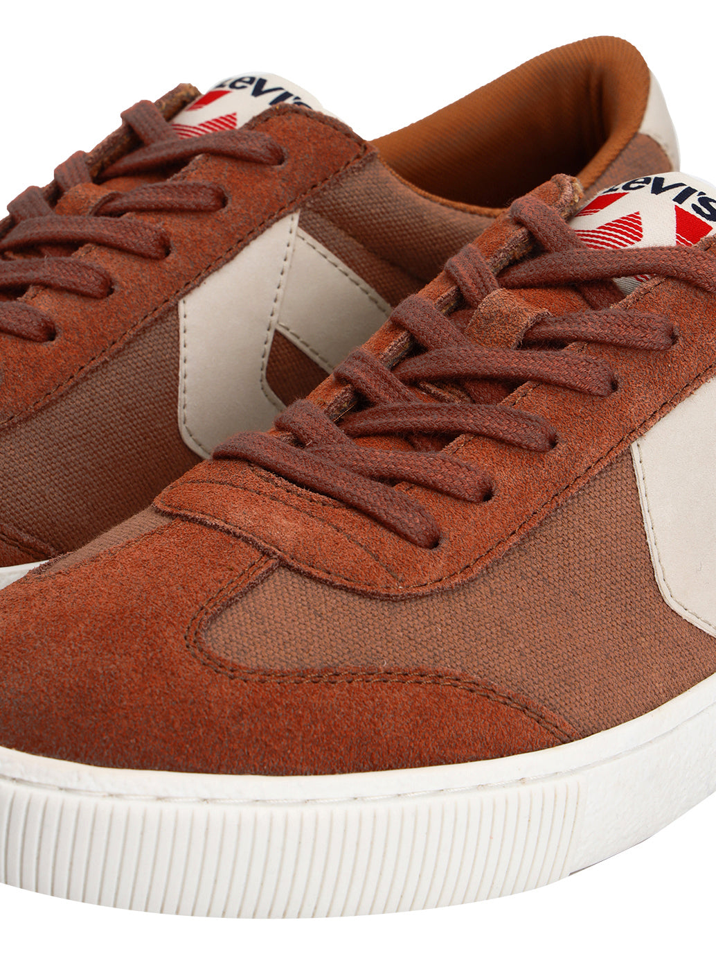 Men's Rust Colorblock Sneakers - Detail View