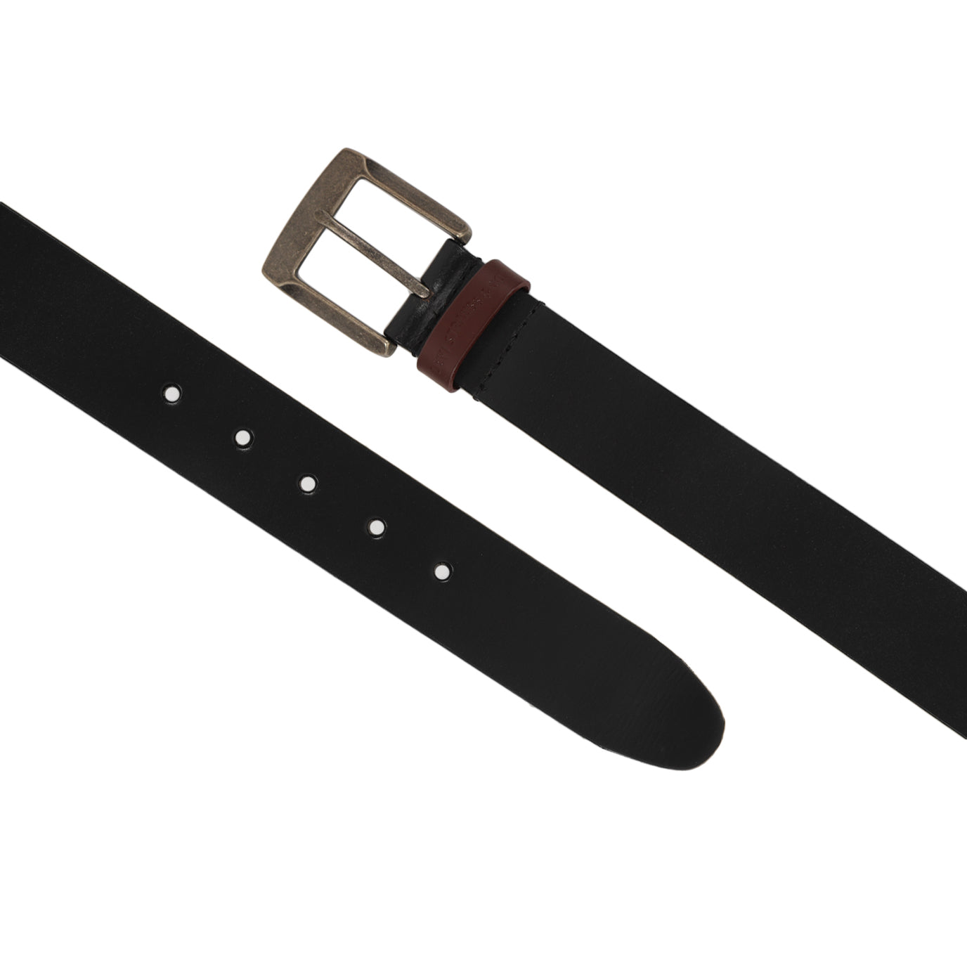 Men's Black Solid Belt - 0450fff8-d77e-4592-9523-e5f9e015757c View