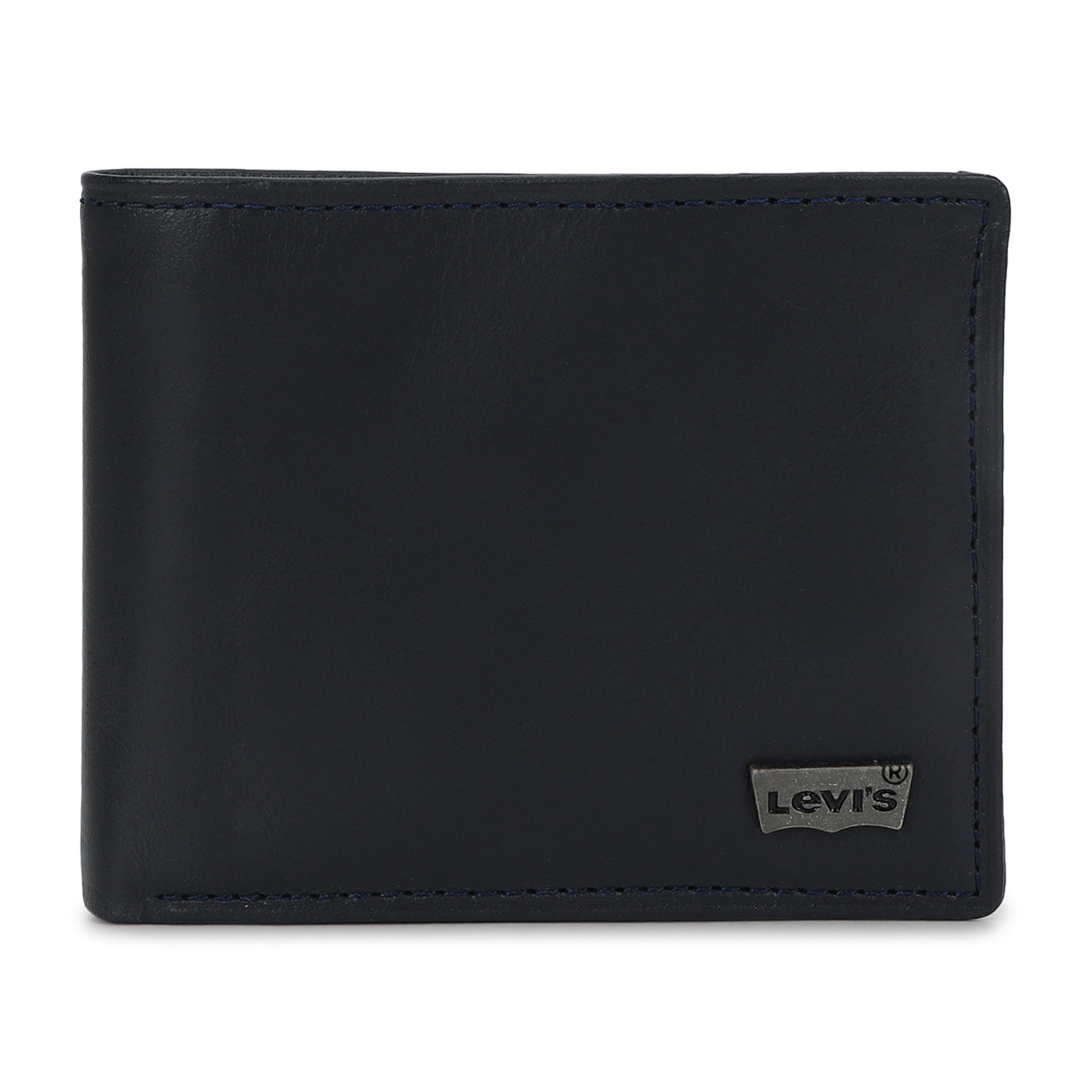 Men's Blue Brand Logo Bi-Fold Wallet - 26fc9292-6681-45a5-893d-1d1cf010c76b View