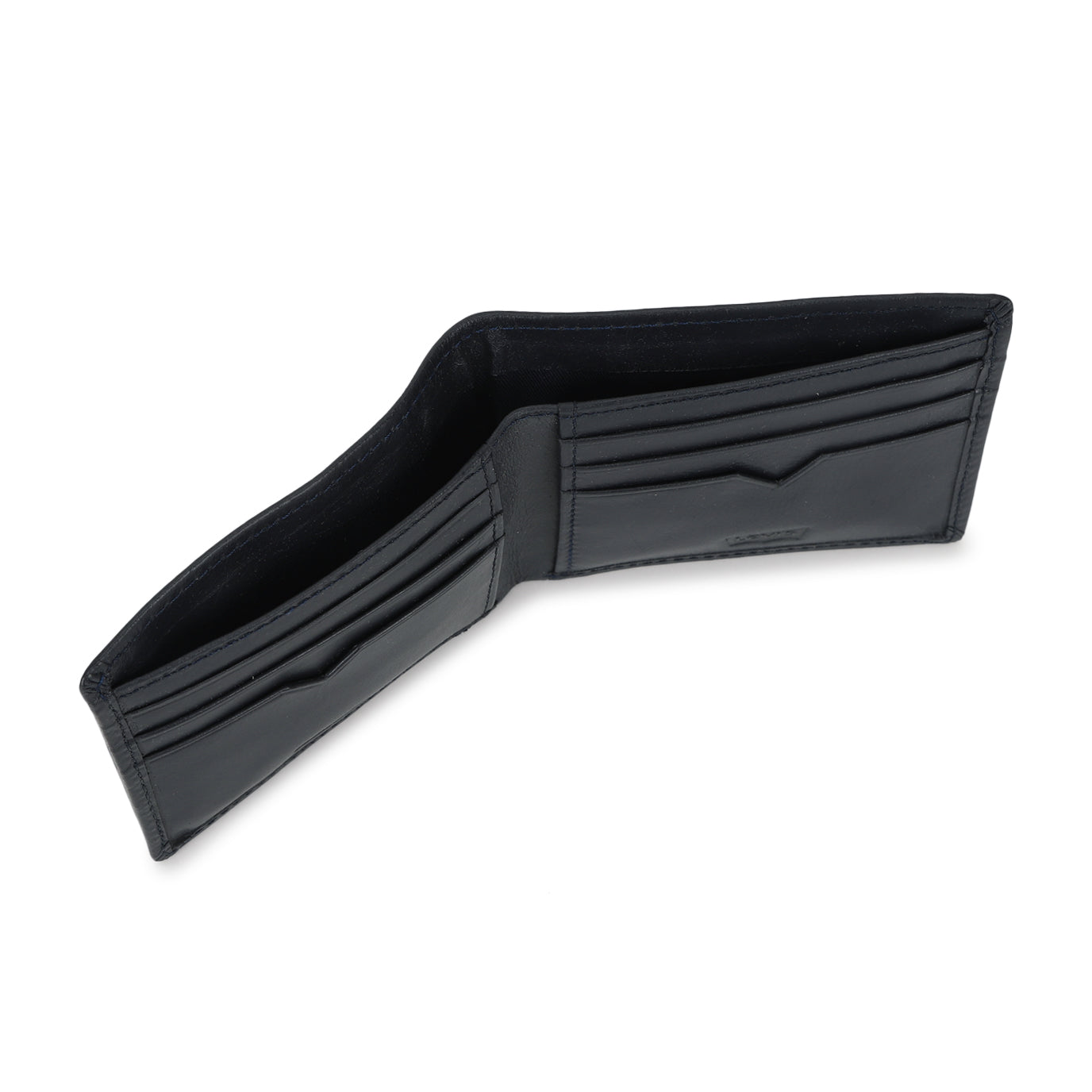 Men's Blue Brand Logo Bi-Fold Wallet - f0430f20-3d01-4497-8d30-787f5c2539c9 View