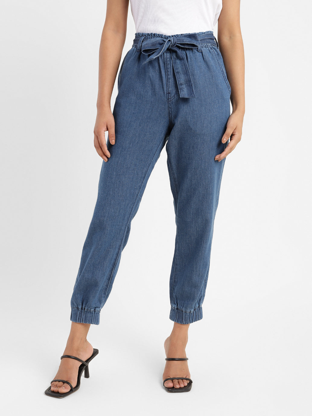 Women's High Rise Slim Fit Trousers - 0bd7e1bf-4971-49b0-b72c-32c9dfbf1096 View