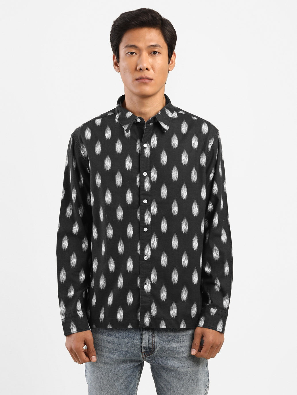 Men's Printed Regular Collar Shirt - 4716aa92-317c-4ce5-a973-6620ac0dedae View
