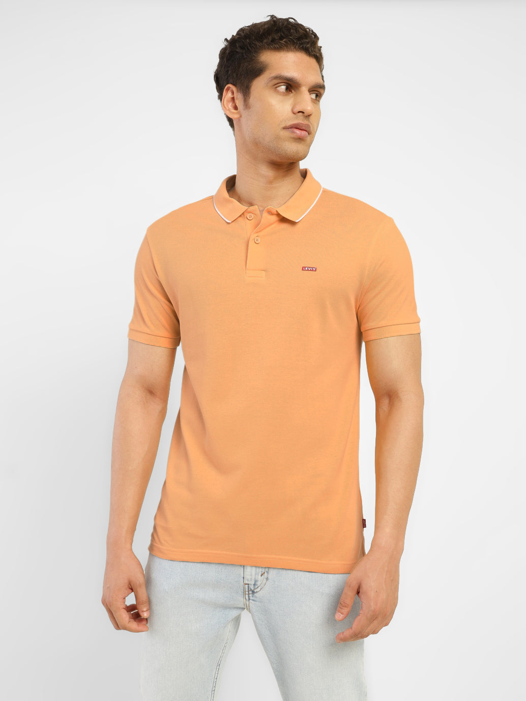 Men's Solid Polo T-shirt - StyleShot View