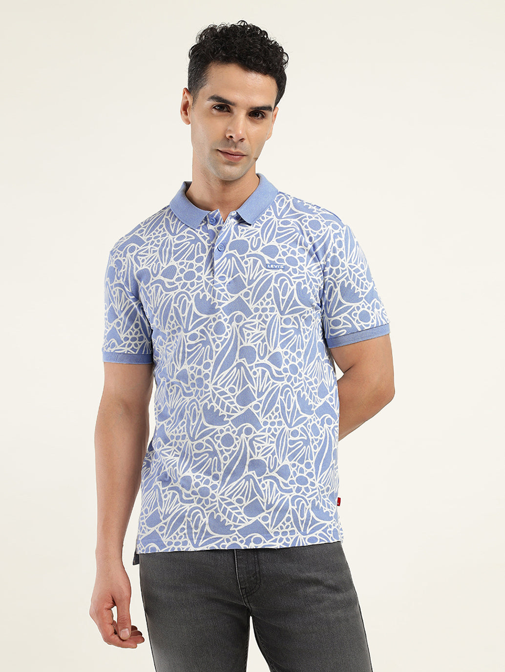 Men's Printed Polo T-shirt - a7449d82-866a-4683-9bc3-90748d2bce4e View