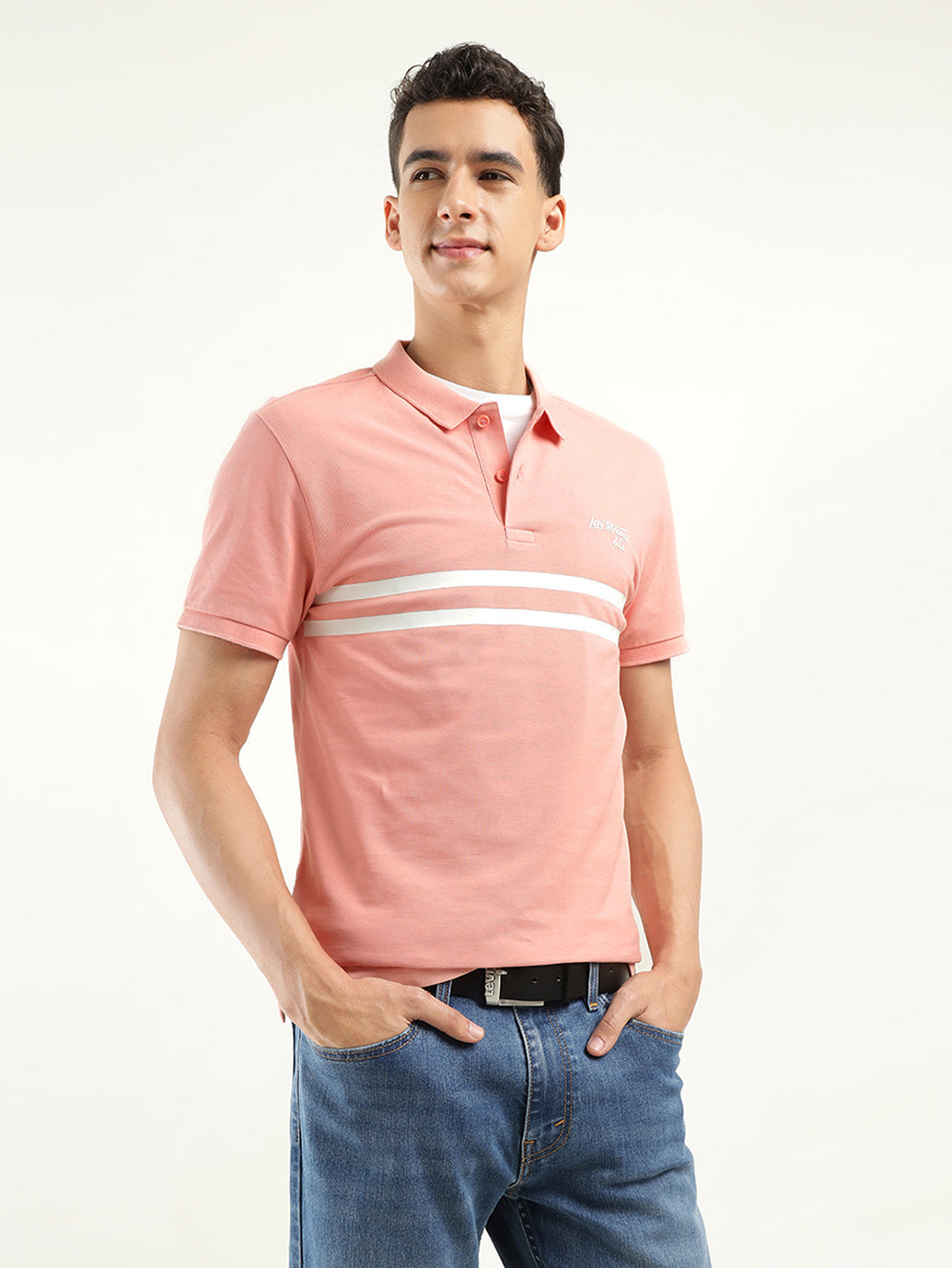 Men's Solid Polo T-Shirt - Styleshot View