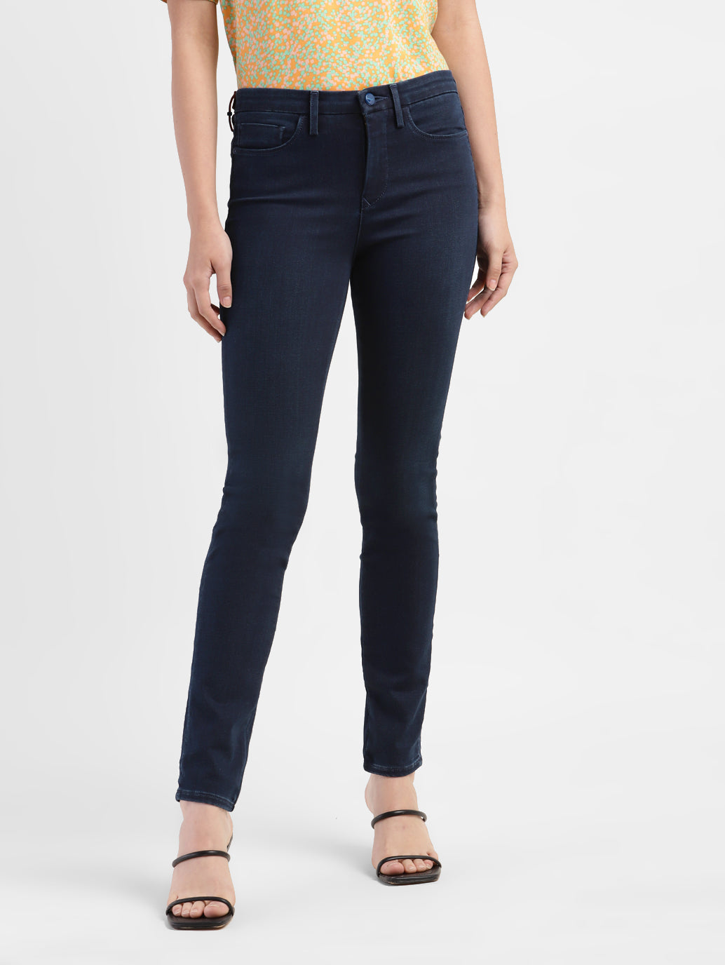 Women's 311 Navy Blue Skinny Fit Mid Rise Jeans - 35639899-50ff-4ef9-9ce4-175e03803e8b View