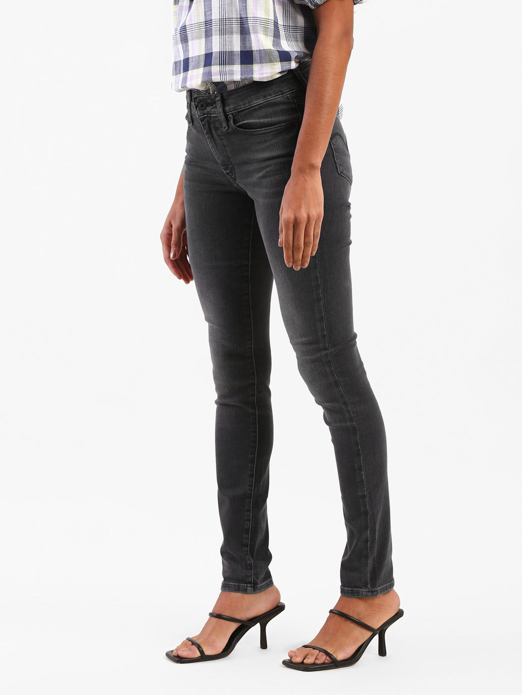 Women's 711 Grey Skinny Fit Mid Rise Jeans - a34e8f8a-0d94-4c42-8753-ef542248c8af View