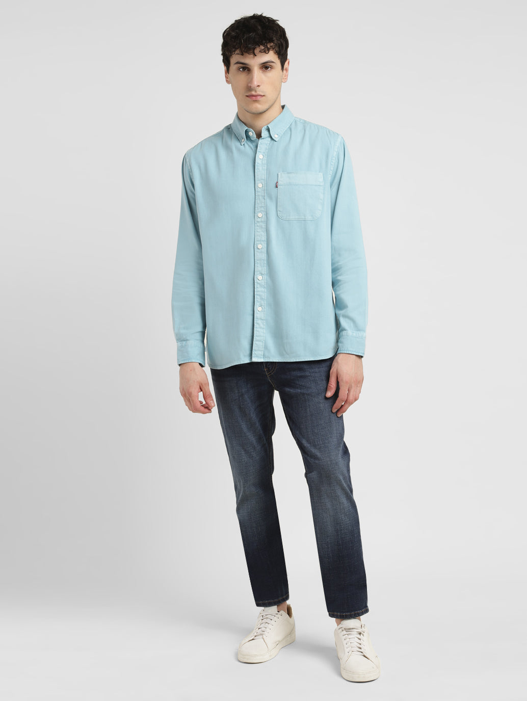 Men's Solid Slim Fit Shirt - 37331ed0-f0b3-4ec3-839d-c4e394978475 View