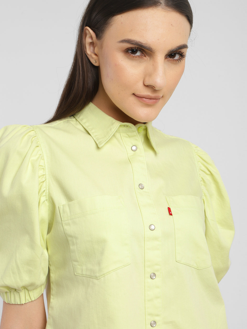 Women's Solid Spread Collar Shirt - 2c2dda90-5e47-4d46-9aa6-7ac507925deb View