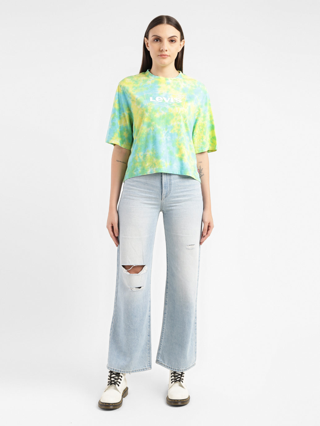 Women's Tie-Dye Loose Fit T-Shirt - b8dbf183-9190-4b60-a9f5-346a0e0bebbe View