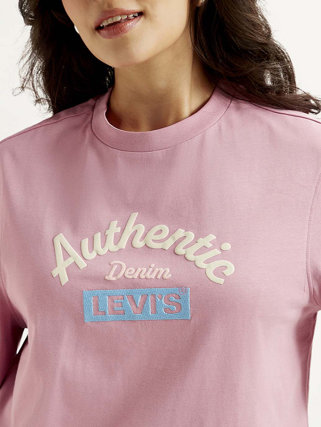 Women's Graphic Print Boxy T-shirt - Detail View