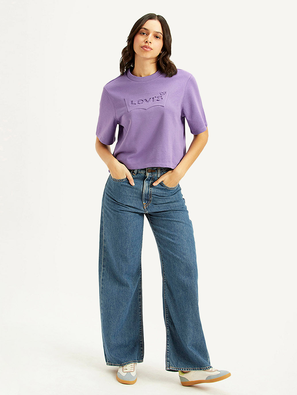 Women's Printed Boxy Fit T-Shirt - Styleshot View