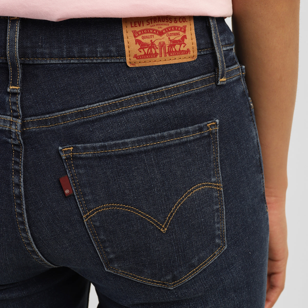 Women's 314 Blue Straight Fit High Rise Jeans - 20Details View