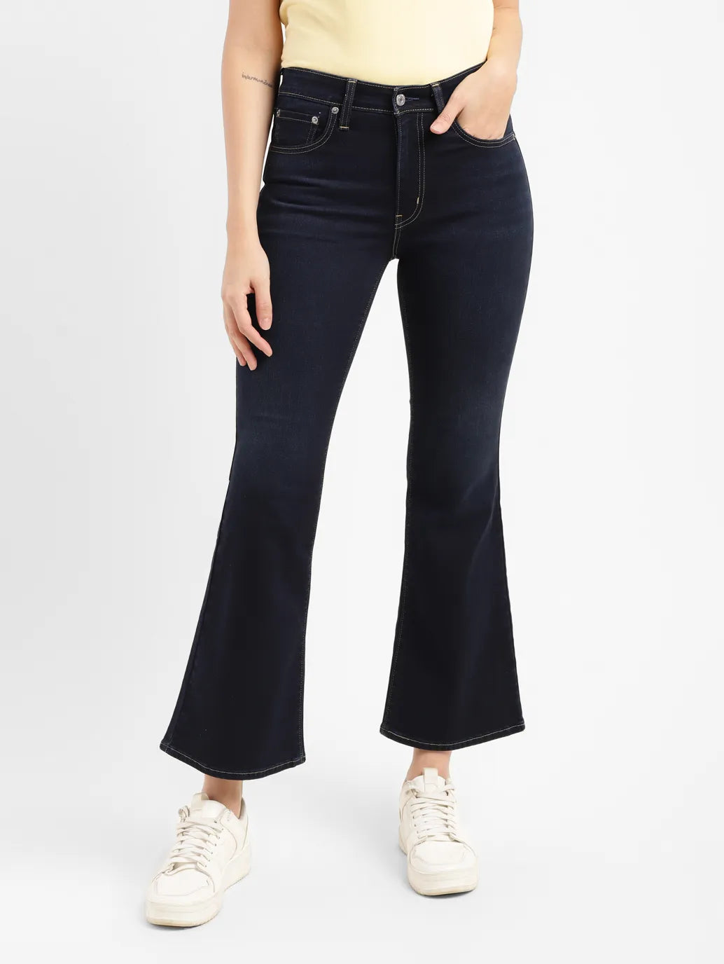 Women's 726 Blue Flared Fit High Rise Jeans - 27ea82a2-1abf-4136-8db1-a52cb63f59c8 View