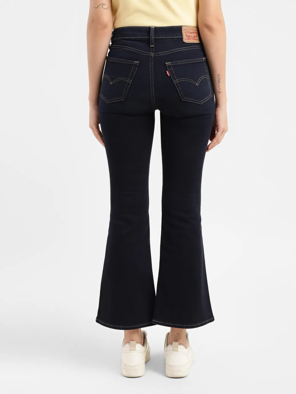 Women's 726 Blue Flared Fit High Rise Jeans - 8a664ce2-7442-4545-b0d9-e320461294e3 View