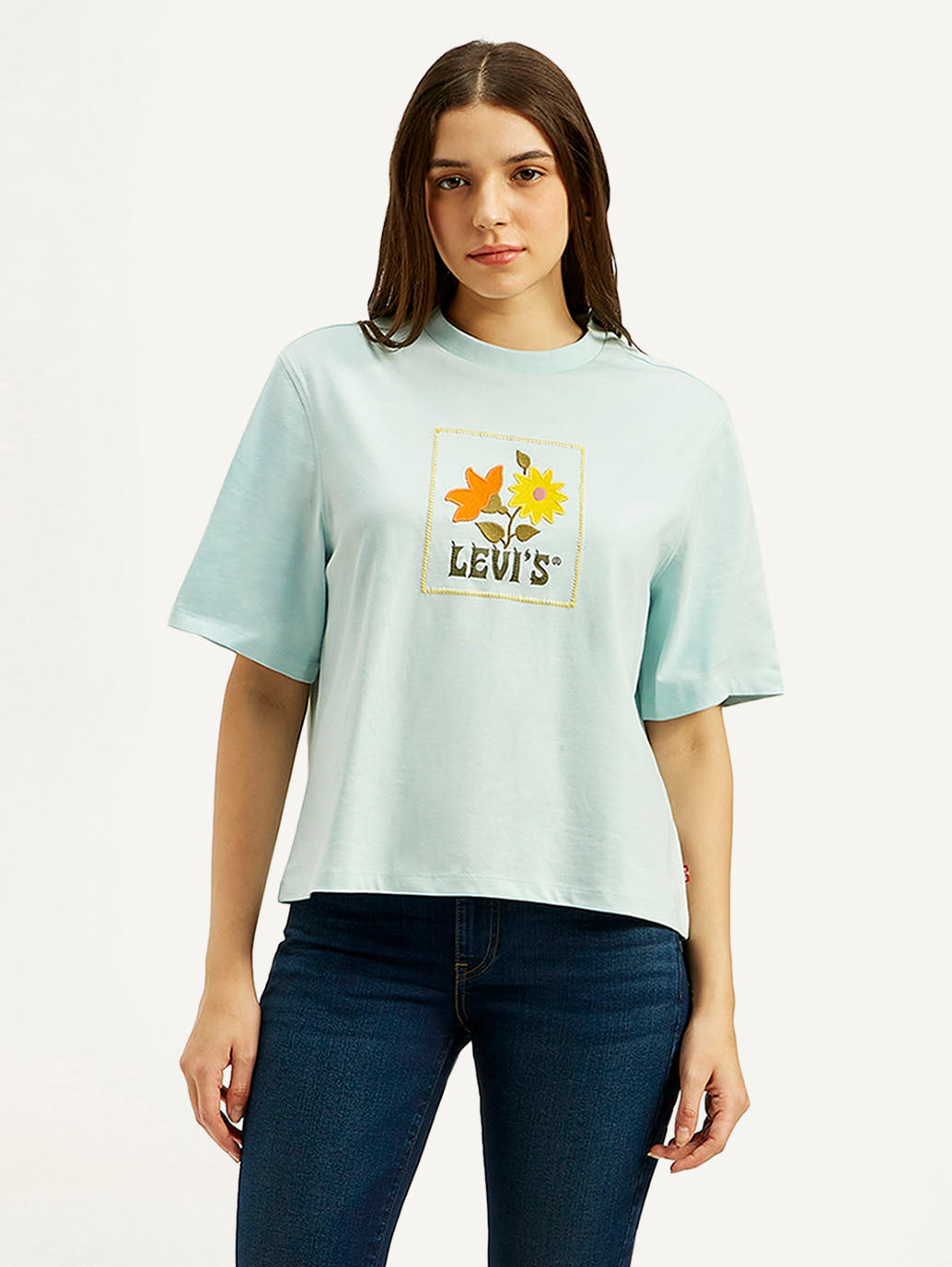 Women's Graphic Print Relaxed Fit T-shirt - Front View