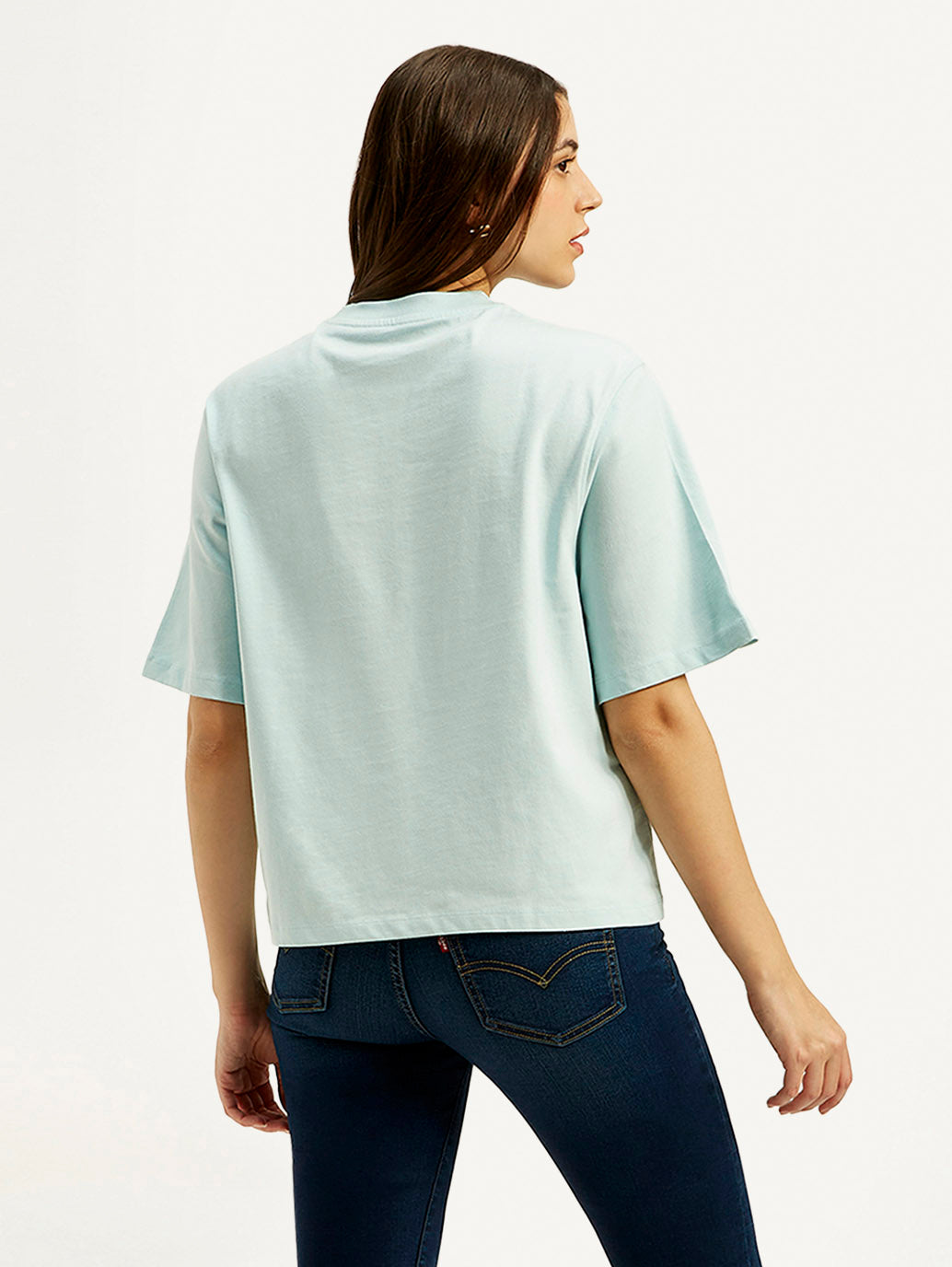Women's Graphic Print Relaxed Fit T-shirt - Back View
