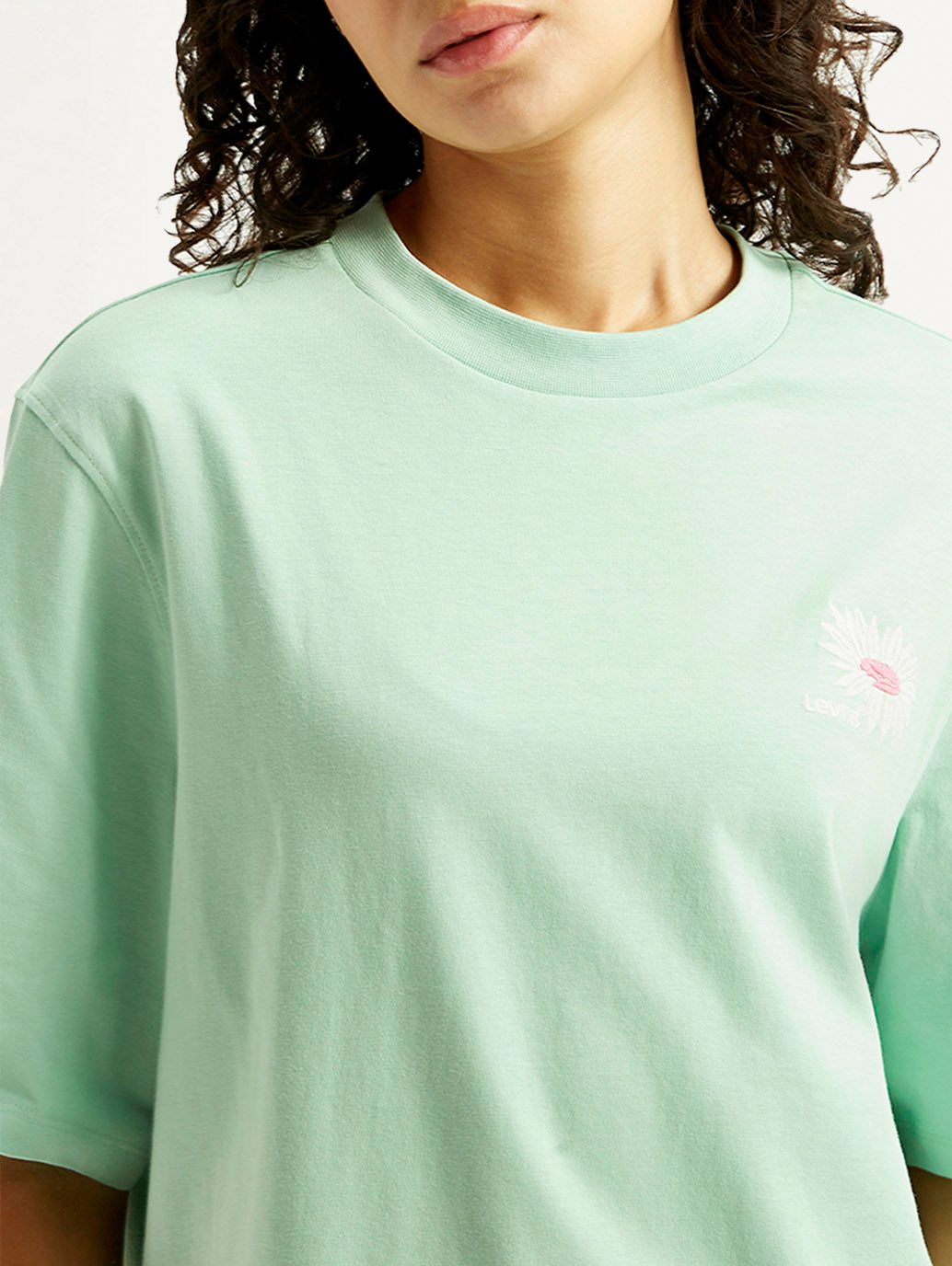 Women's Floral Relaxed Fit T-shirt - 20 View
