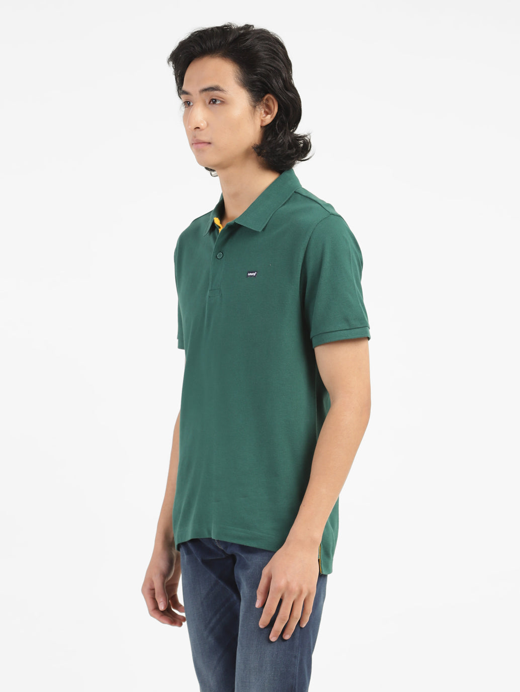 Men's Green Polo Collar T-Shirt - 0ea2c49a-d2ae-4bd2-a42f-5e1ce569e7e1 View