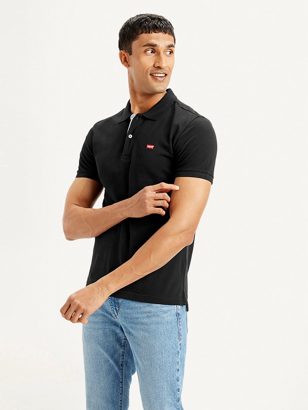 Men's Solid Slim Fit Polo T-shirt - Styleshot View