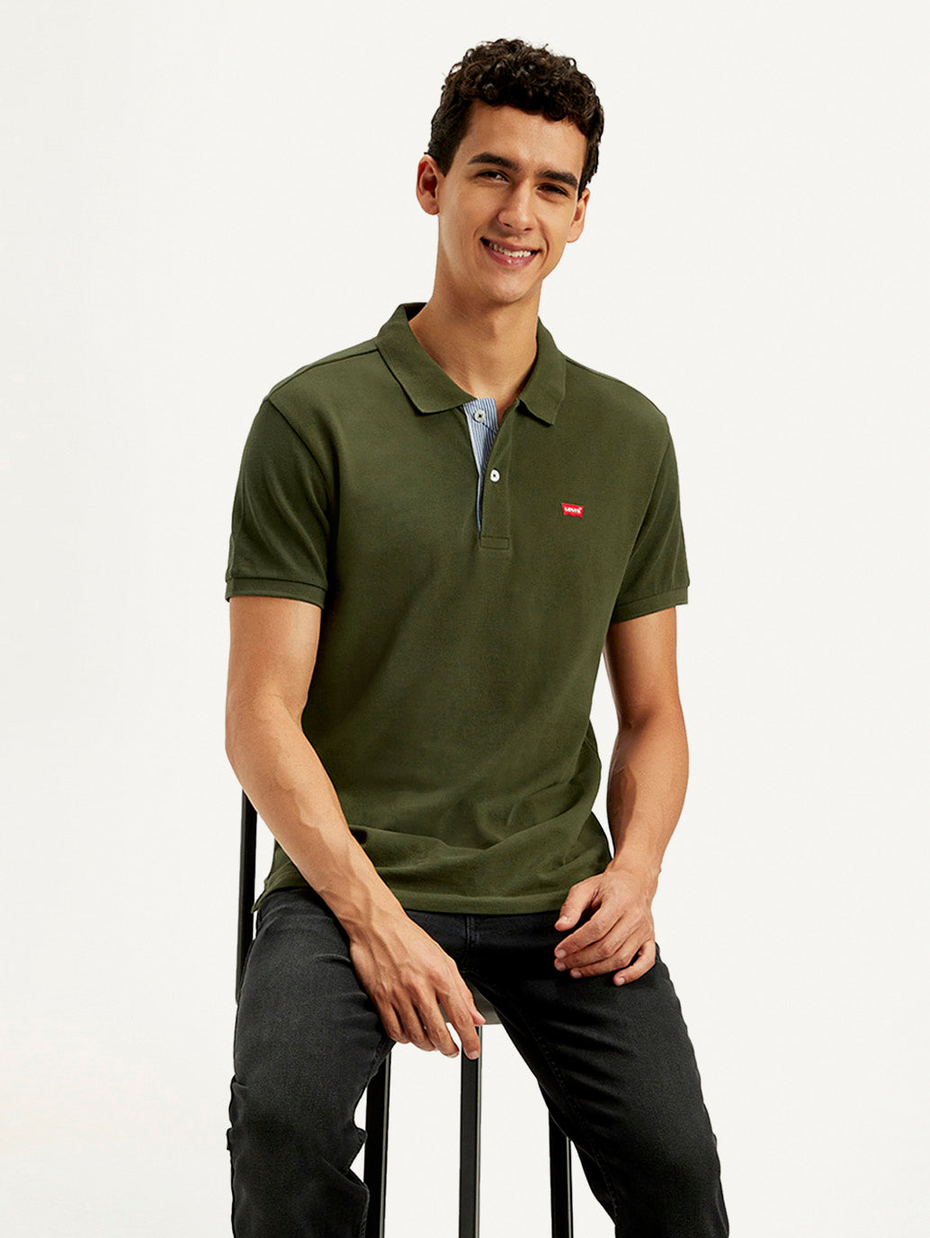 Men's Solid Slim Fit Polo T-shirt - 666a3f24-76f8-496e-b5e6-73acfbdfb000 View