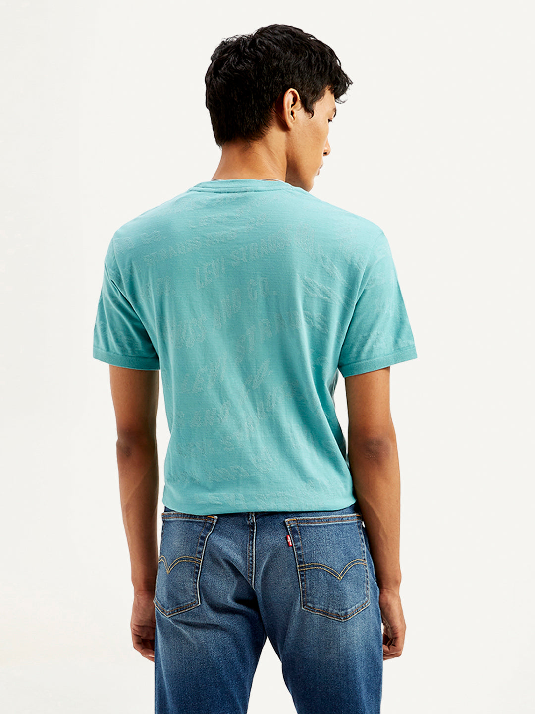 Men's Textured Slim Fit T-Shirt - 20 View