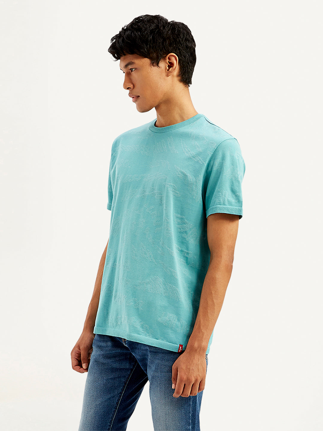 Men's Textured Slim Fit T-Shirt - 20 View