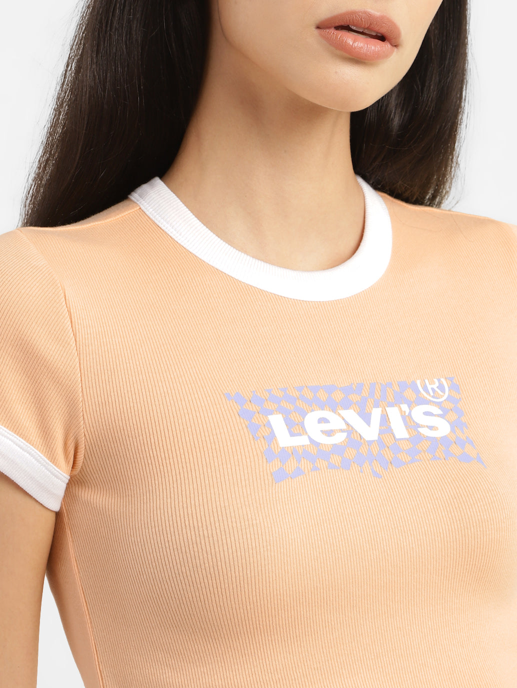 Women's Brand Logo Slim Fit T-shirt - c48bae5b-78a3-423a-873a-a0ecb29c08d5 View