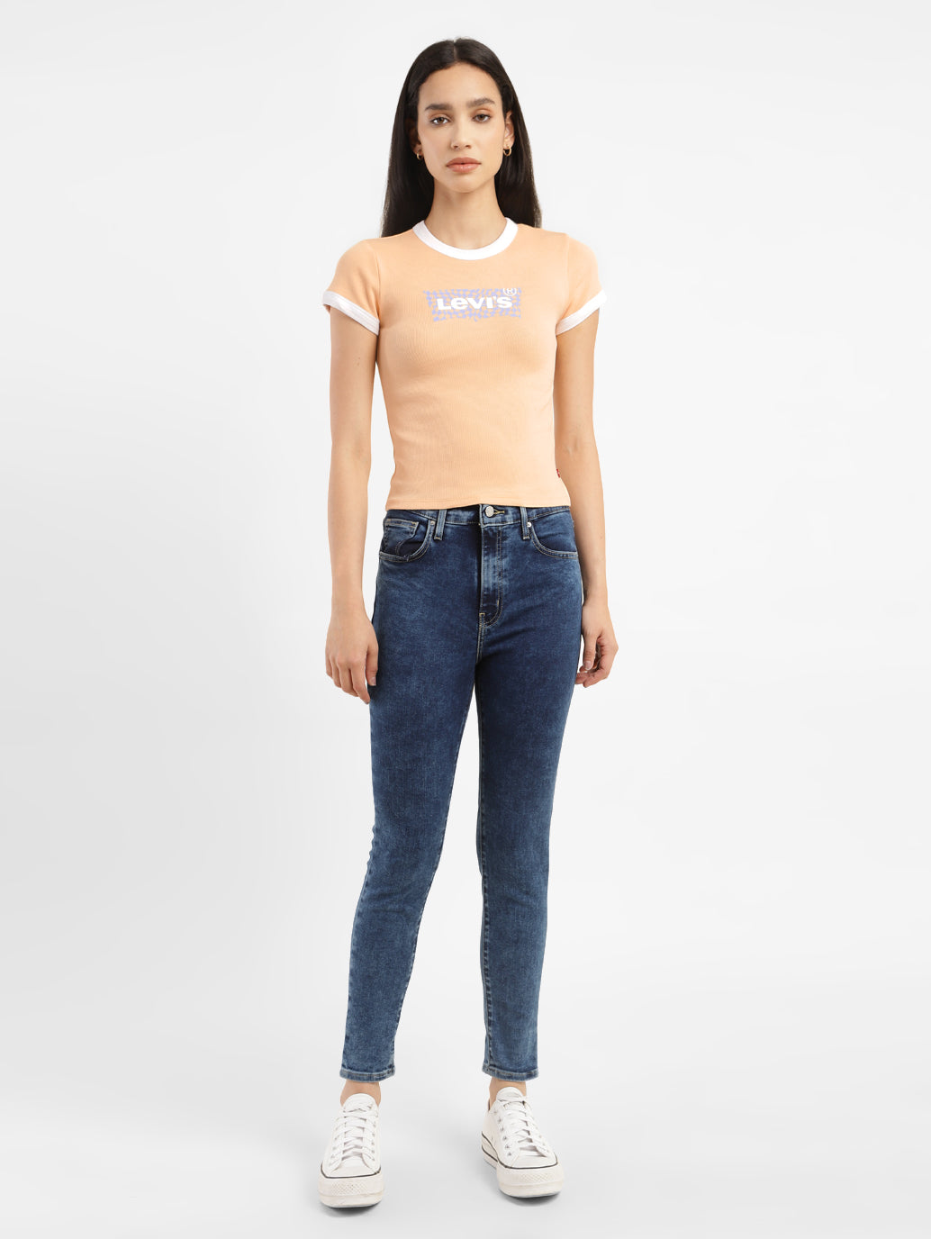 Women's Brand Logo Slim Fit T-shirt - 67f8cbf0-a102-43f3-8cd8-6be43a59c87f View