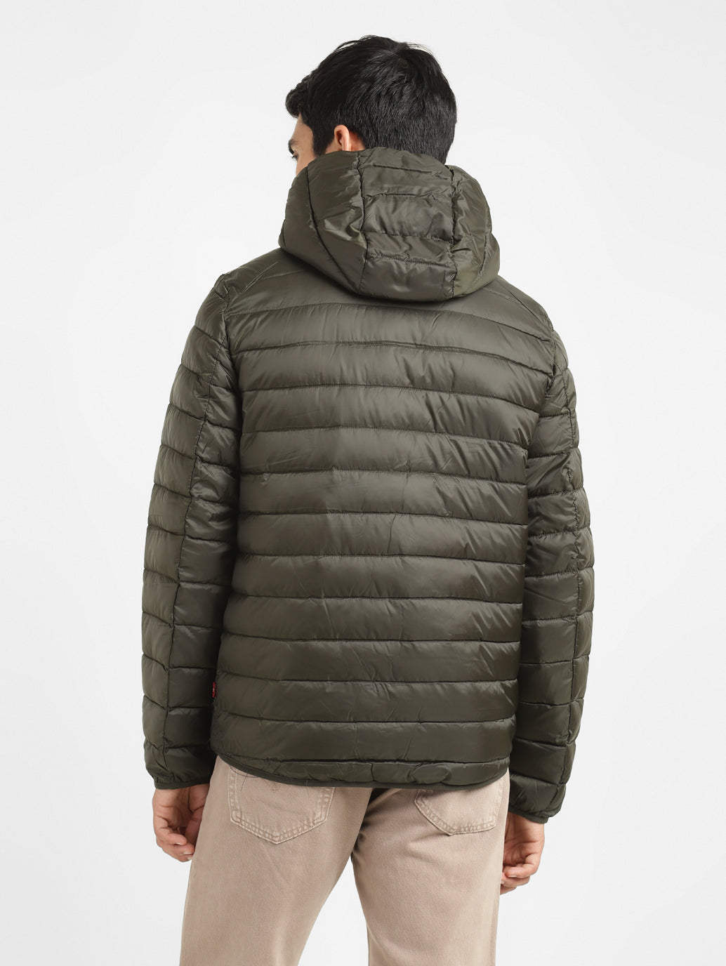 Men's Solid Green Quilted Jacket - 97680433-f056-475d-9146-66732e907e8b View