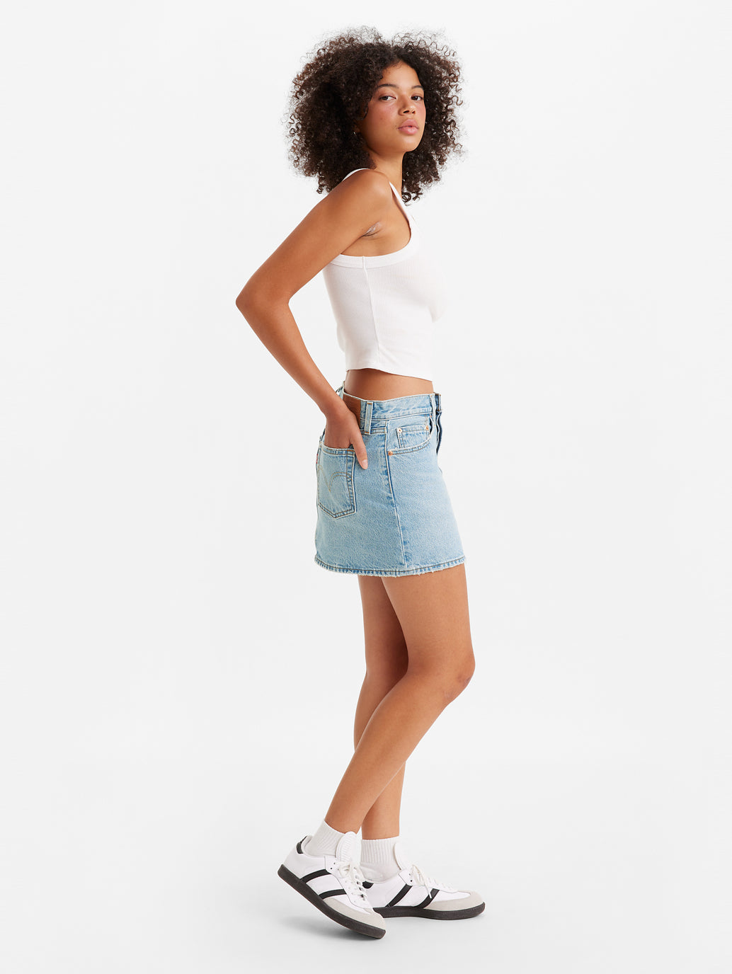 Women's High Rise Blue Regular Fit Skirt - 3d736273-aee9-4afd-9d33-5f3a228f5ef9 View