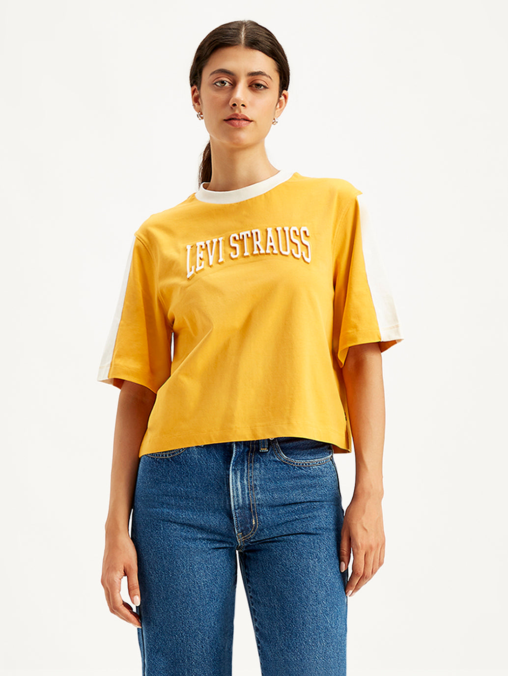Women's Brand Logo Loose Fit T-Shirt - b0f05358-377b-464b-b478-50f9c08a65af View