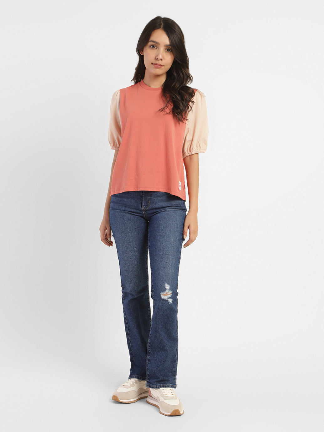 Women's Colorblock Round Neck Top - 29031b47-c17b-4ee7-915b-d85a48d1a718 View