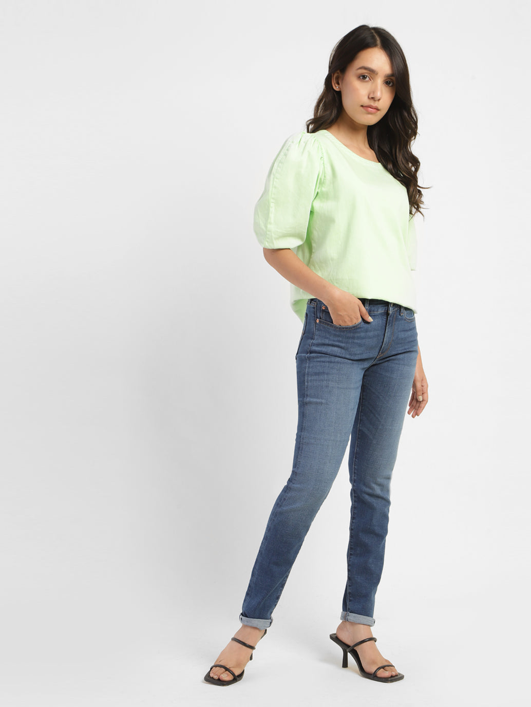 Women's Solid Round Neck Top - d9709587-336e-4170-afff-42319ed278b7 View