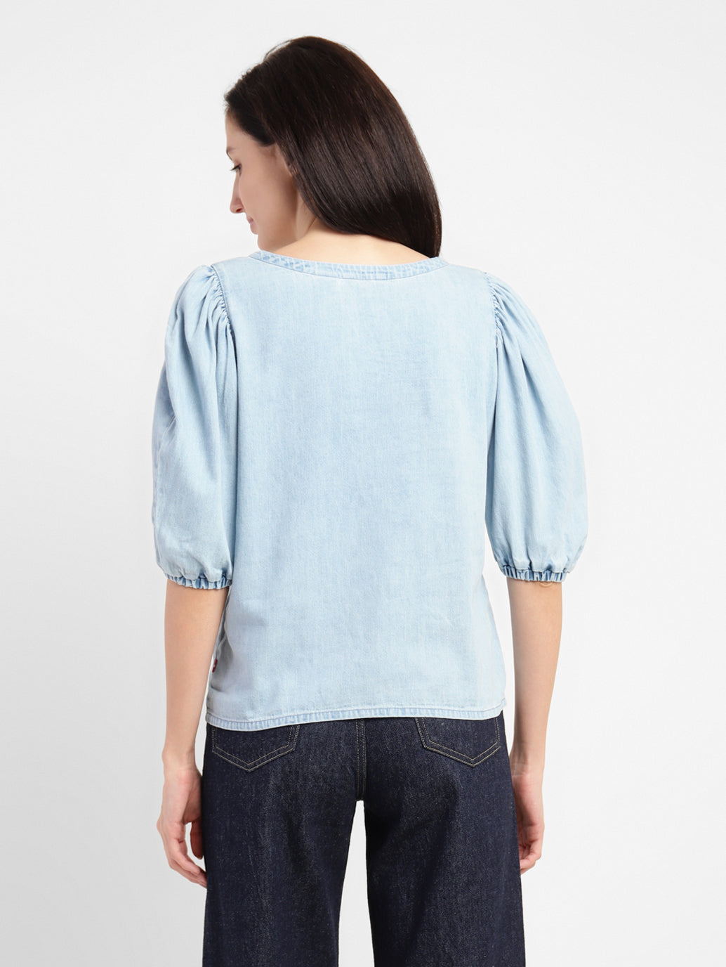 Women's Solid Round Neck Top - 555d8493-ccd3-476a-889c-3be31bc54371 View