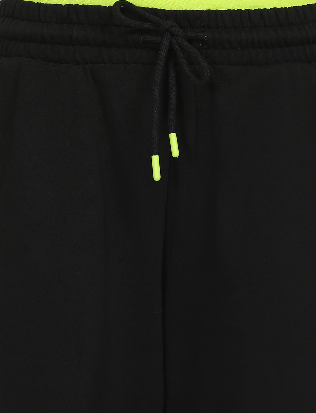 Women's Regular Fit Black Joggers - Detail View