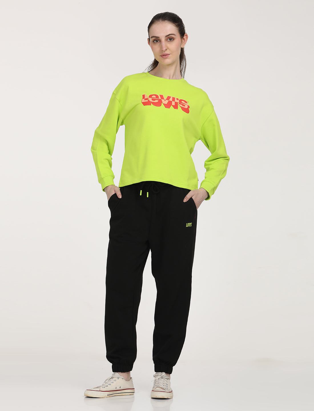 Women's Regular Fit Black Joggers - 6 View