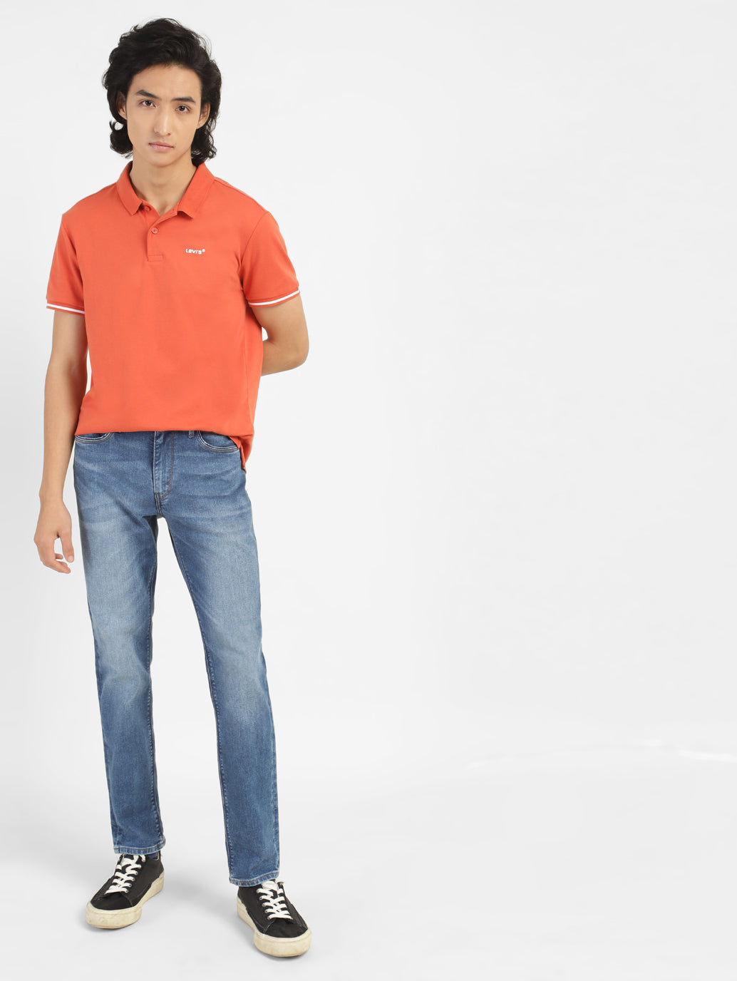 Men's 511 Blue Slim Fit Mid Rise Jeans - c0826fff-9e00-4248-860c-bbe7c6a3e921 View